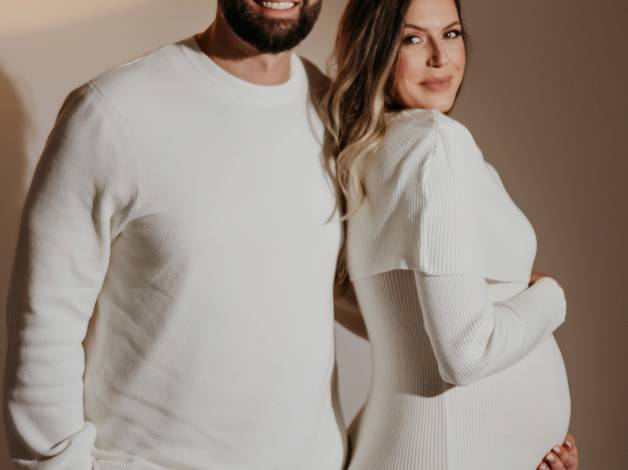 Gestante de Te esperamos com muito amor... PAPAI e MAMÃE!