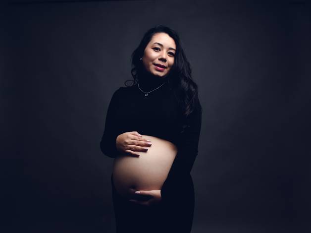 Ensaio Gestação de À espera da Eva 