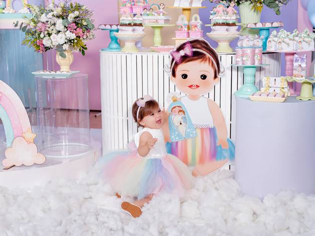 Infantis de Aniversário Infantil Antonella 1 aninho