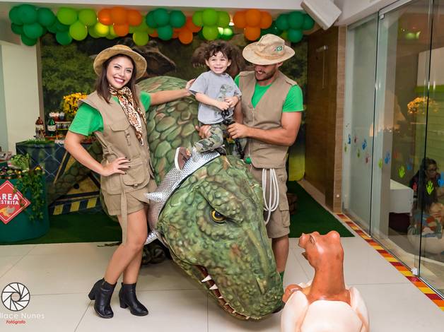 Festa Infantil de Parque dos dinossauros do Leonardo