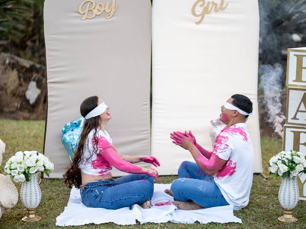 Gestante de Cha Revalacao Bianca