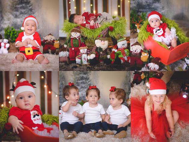 Infantil de Mini Ensaios de Natal 2017