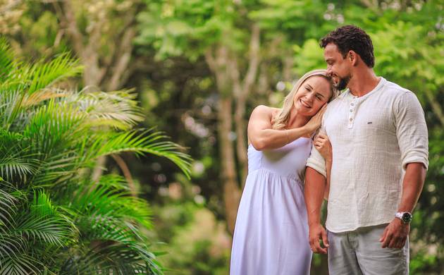 Casamento de Ensaio Pré-Wedding na Cabeceira da Ponte Hercílio Luz em Florianópolis