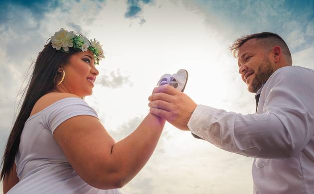 Ensaio Gestante de Ensaio Fotográfico na Praia - Santinho - Florianópolis 