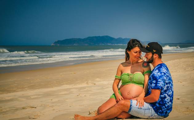 Ensaio Gestante de Ensaio Gestante Florianópolis - Praia do Moçambique