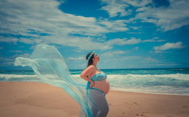 Ensaio Gestante de Fotografia - Ensaio Gestante Praia do Moçambique - Florianópolis