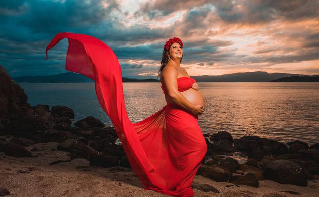 Ensaio Gestante de Ensaio Gestante Ponta do Sambaqui - Florianópolis 