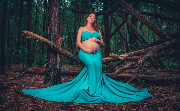 Ensaio Gestante de Fotografia de Gestante - Ensaio Gestante Praia do Moçambique no norte da Ilha de Florianópolis 