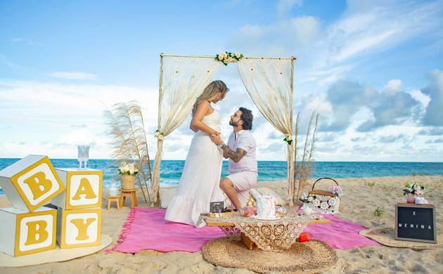 Ensaio Gestante de Chá Revelação