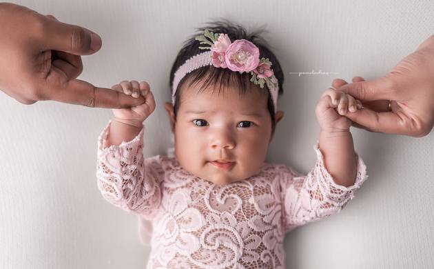 Newborn de Newborn da Ágata com mais de 30 dias de vida