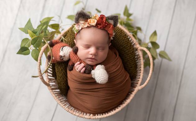 Newborn de Maitê aos 14 dias de vida