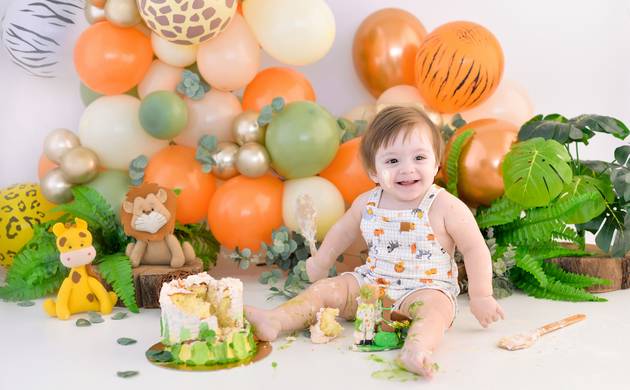 Smash the Cake de Emanuel 1º aninho - Tema: Safari