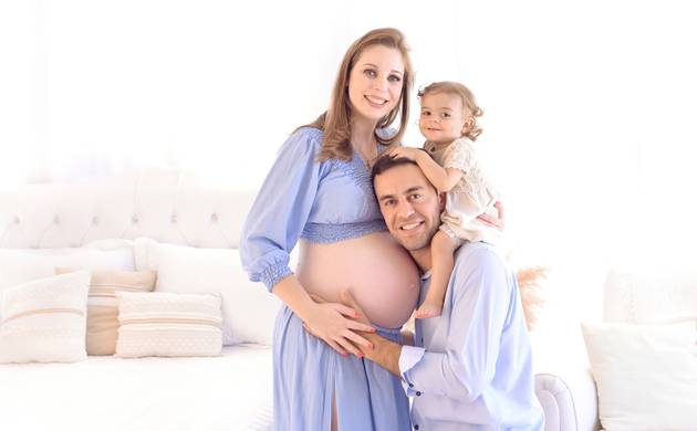 Quarto da foto  de Bruna em sua doce espera por Joaquim 