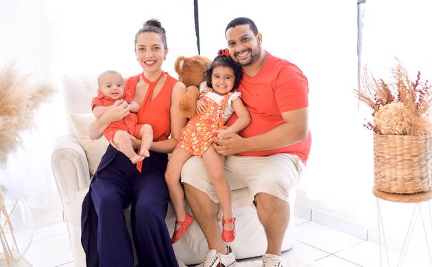 Ensaio Família  de Theo e sua família 