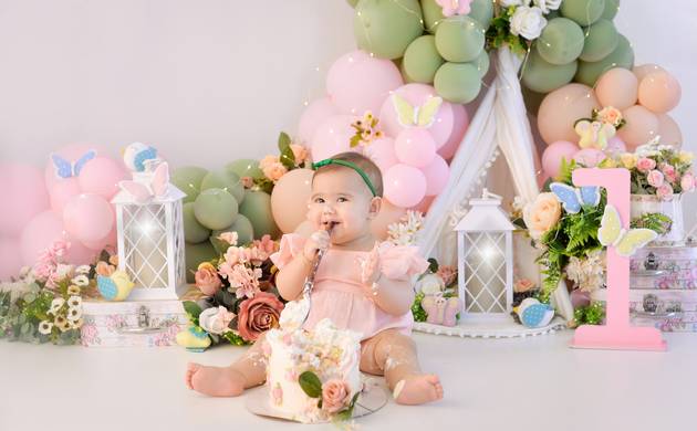 Smash the Cake de Olivia - Tema: Jardim 