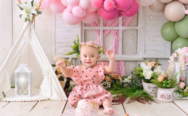 Smash the Cake de Rebeca - Tema: Jardim 