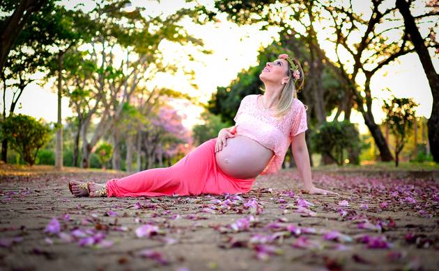 Gestante externo de  Camila em sua doce espera 