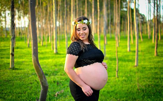 Gestante externo de Jéssica em sua doce espera 