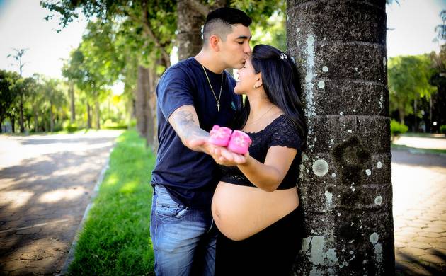 Gestante externo de Renata em sua doce espera - Antonella