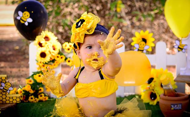 Smash the Cake de Mel - 1º aninho 