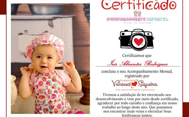 Acompanhamento Bebê de Íris - Acompanhamento mensal