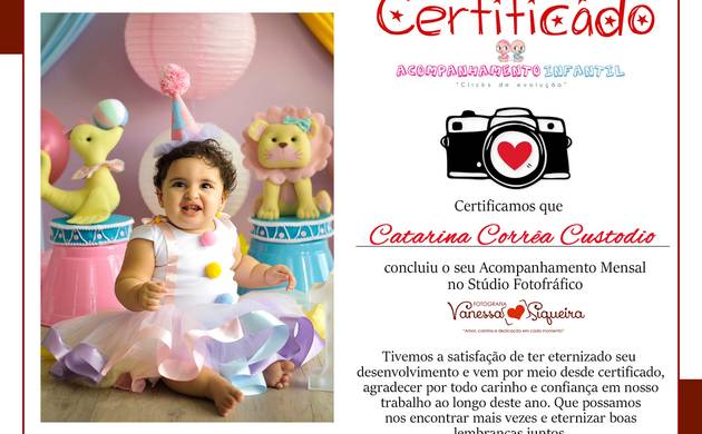 Acompanhamento Bebê de Catarina - Mensal