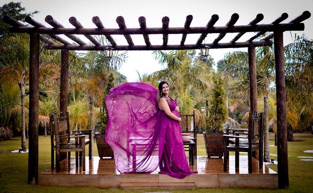 Gestante externo de Tatiane em sua doce espera - Maria Teresa