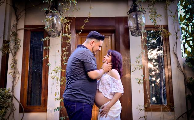 Gestante externo de Jana em sua doce espera