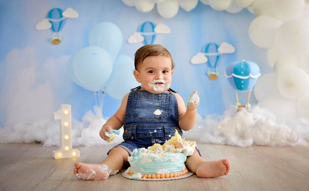 Smash the Cake de Heitor - Tema balão