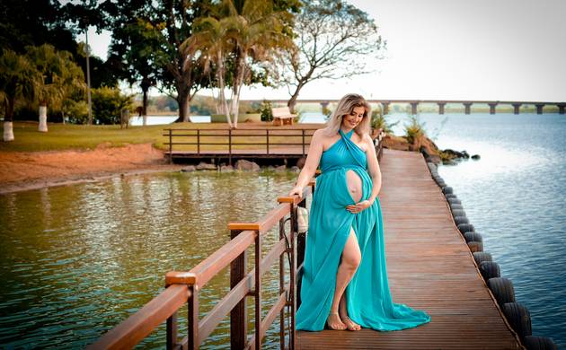 Gestante externo de Cleimar em sua doce espera 