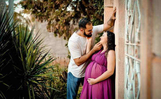 Gestante externo de Aline esperando Isaac