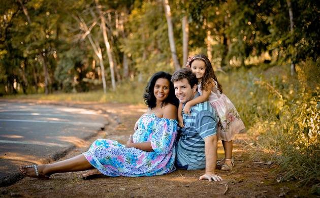 Gestante externo de Aline esperando Arthur