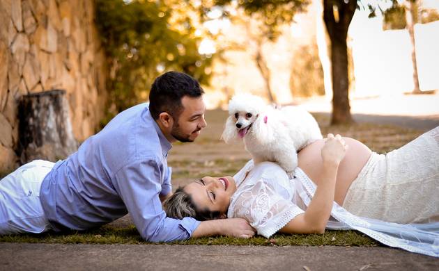 Gestante externo de Amanda esperando Maria Eduarda