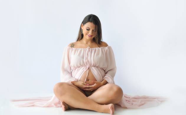 Gestante Studio de Luisa em sua  doce espera por Lívia