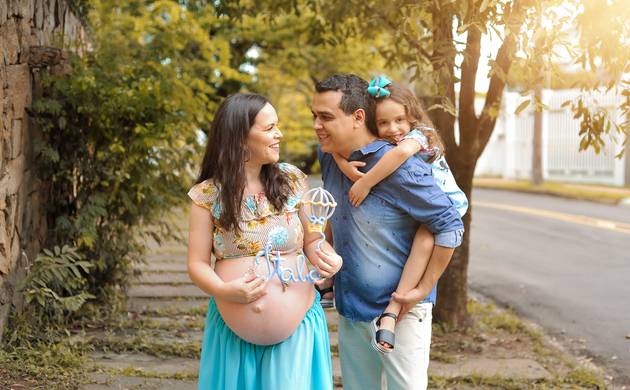 Gestante externo de Jaqueline em sua doce espera 