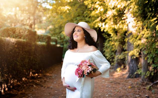 Gestante externo de Jacqueline esperando Teresa