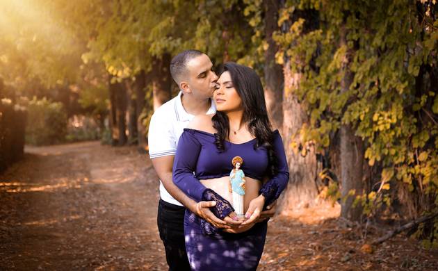 Gestante externo de Flaviane em sua Doce espera por Tadeu