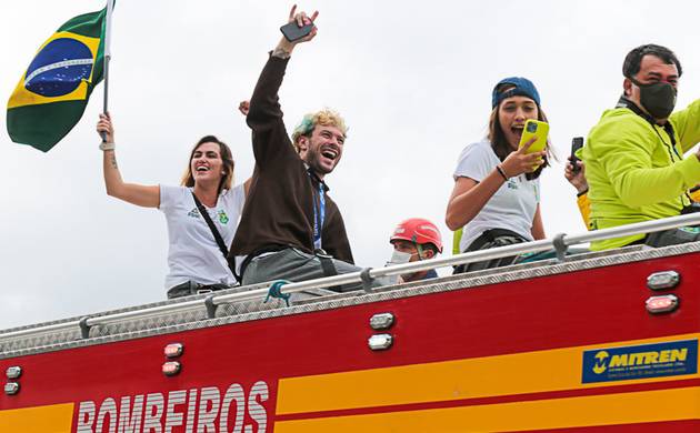 Fotojornalismo de Chegada do Pedro Barros Medalhista de Prata - Tokyo 2020