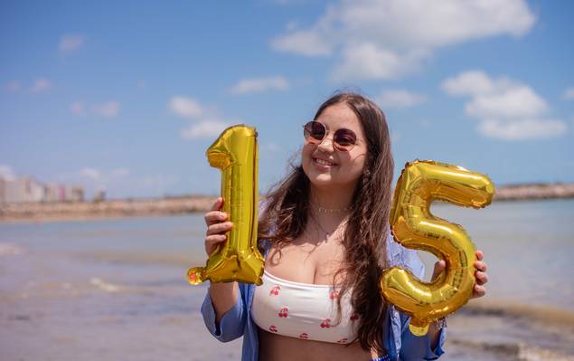 Ensaio Feminino de Gabriela 15 anos