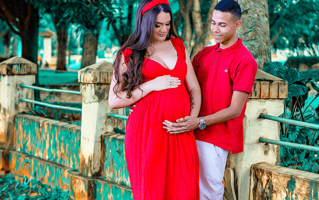 Ensaio Gestante de Karol e Nicolas