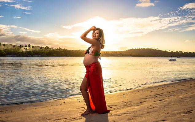 Família de Ensaio Gestante Aline - Amoras Resort