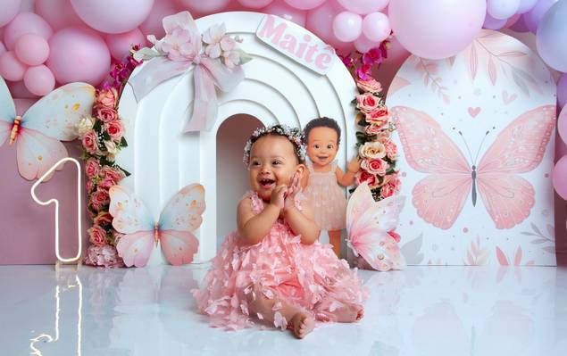 SMASH THE CAKES de MAITÊ | SMASH THE CAKE | BORBOLETAS