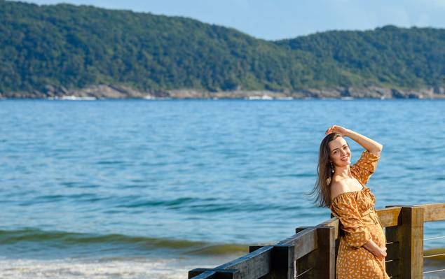 Gestante - Família de Ensaio Gestante em Bombinhas, SC