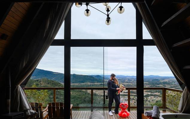 Ensaio Casal - Pré Casamento de Ensaio de Casal na Serra Catarinense em Praia Grande SC | Pedido de Casamento