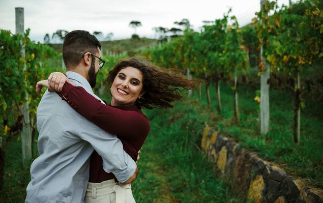 Ensaio Casal - Pré Casamento de Pré Wedding em São Joaquim, SC 