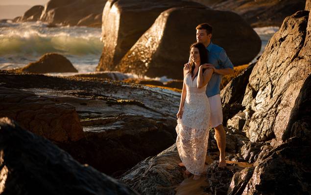 Ensaio Casal - Pré Casamento de Ensaio Casal em Balneário Camboriú, SC