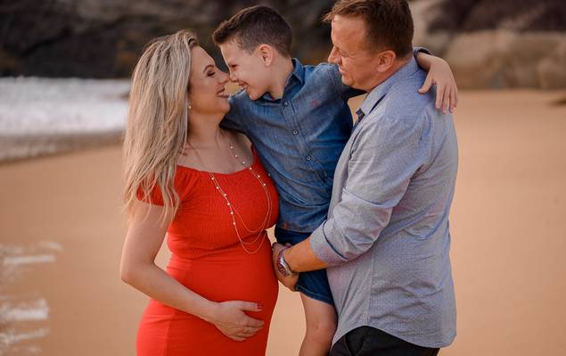 Gestante - Família de Ensaio Família em Balneário Camboriú, SC