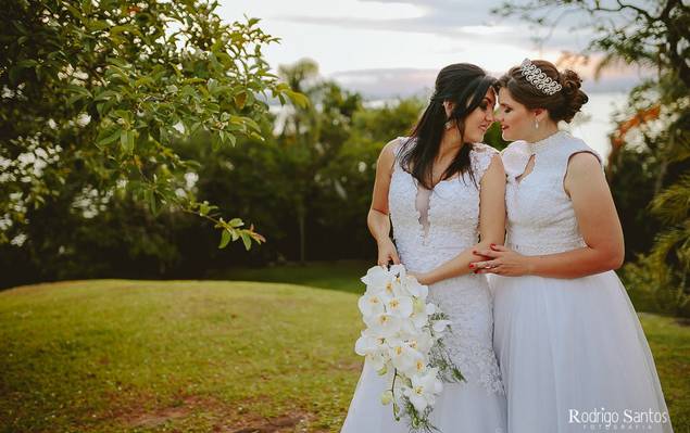 FOTOGRAFIA DE CASAMENTO de ADRIELI & ANELISE | LINDO CASAMENTO NO TERRAÇO CACUPÉ