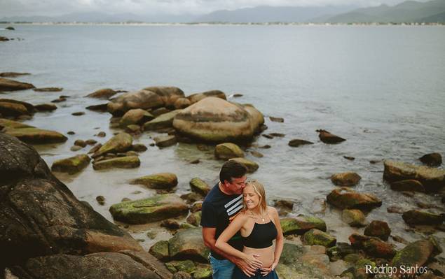 ENSAIO GESTANTE de BOOK DE GRAVIDA NA PRAIA | MICHELE & GERSON