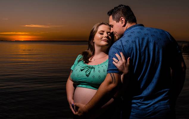 Gestante de Jordana e Andrio